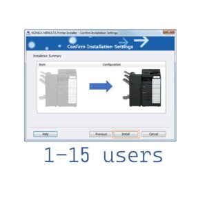 Installation 1- 15 users