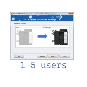 Installation 1- 5 users